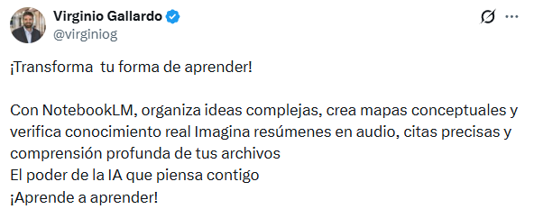 Mención de @virginiog